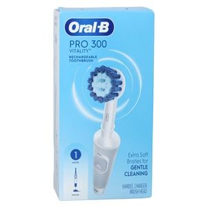 Oral-B Pro 300 Vitality Sensitive Rechargeable Electric  Toothbrush Ea