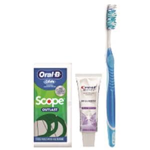 Crest Oral-B Toothbrush Whitening Bundle with Flossers 72/Ca