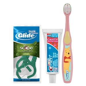 Crest Oral-B Toothbrush 2+ Years Bundle with Flossers 72/Ca