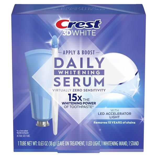 Crest 3D White At Home Whitening Serum Kit Hydrogen Peroxide 3/Ca