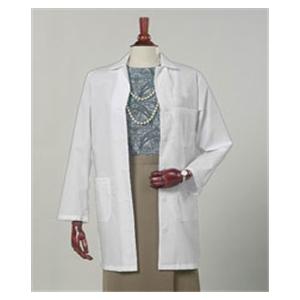 Lab Coat 3 Pockets Long Sleeves 34.5 in 3X Large White Womens Ea