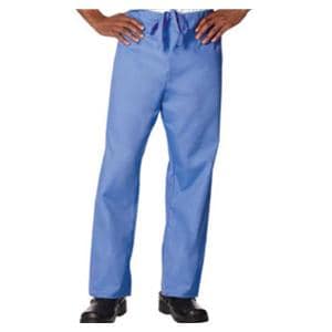 Scrub Pant 65% Polyester / 35% Cotton 1 Pocket Medium Ceil Blue Unisex Ea