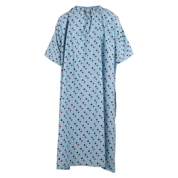 Patient Gown Polyester / Cotton Sheeting Adult One Size Diamonds In The Rough Ea