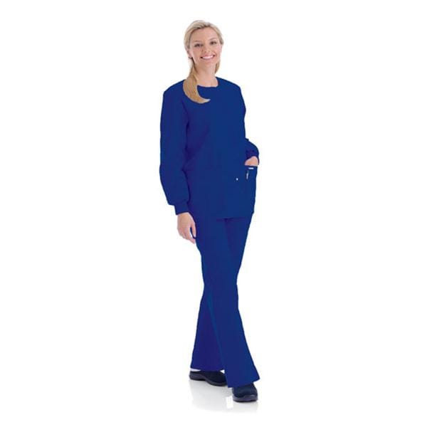 Warm-Up Jacket 4 Pockets Long Sleeves / Knit Cuff X-Small Galaxy Blue Womens Ea