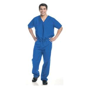 Scrub Pant 65% Polyester / 35% Cotton 2 Pockets X-Small Royal Blue Unisex Ea