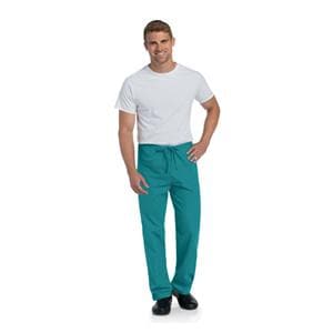 Scrub Pant 65% Polyester / 35% Cotton 2 Pockets X-Small Teal Unisex Ea