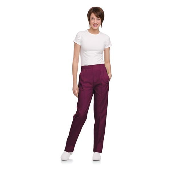 Scrub Pant 2 Pockets 2X Large Wine Womens Ea