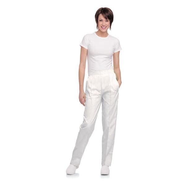 Scrub Pant 2 Pockets X-Large White Womens Ea