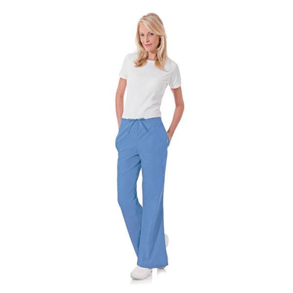 Scrub Pant 5 Pockets Large Ceil Blue Womens Ea