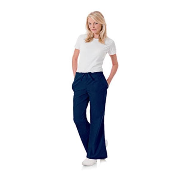 Scrub Pant 65% Polyester / 35% Cotton 5 Pockets X-Small Navy Womens Ea