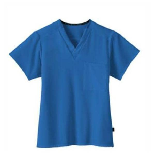 Jockey Scrub Shirt V-Neck 1 Pocket Short Sleeves 2X Large Royal Blue Unisex Ea