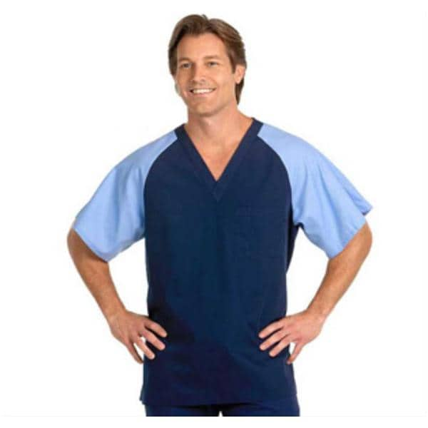 Fashion Seal Scrub Shirt 78771 Unisex 2X Large Navy / Ceil Ea