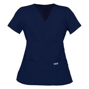 Greys Anatomy Scrub Shirt Poly/Ryn Mck Nck 3Pkt Shrt Slv X-Small Indg Womens Ea