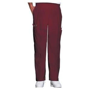 Fashion Seal Scrub Pant 65% Plstr/35% Ctn 4 Pockets Medium Burgundy Unisex Ea