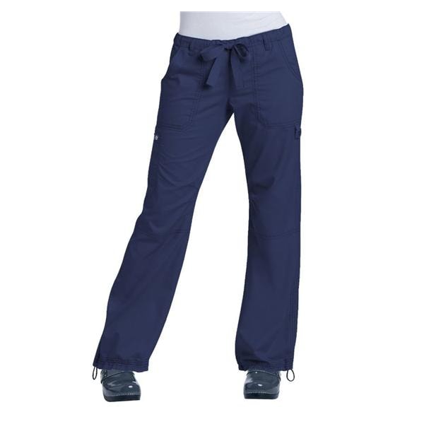 Scrub Pant 55% Cotton / 45% Polyester 6 Pockets Medium Navy Womens Ea