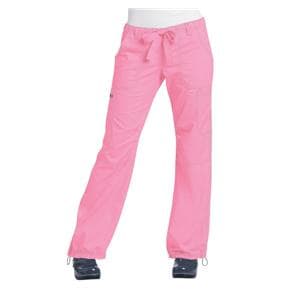 Scrub Pant 55% Cotton / 45% Polyester 6 Pockets Large Pink Womens Ea