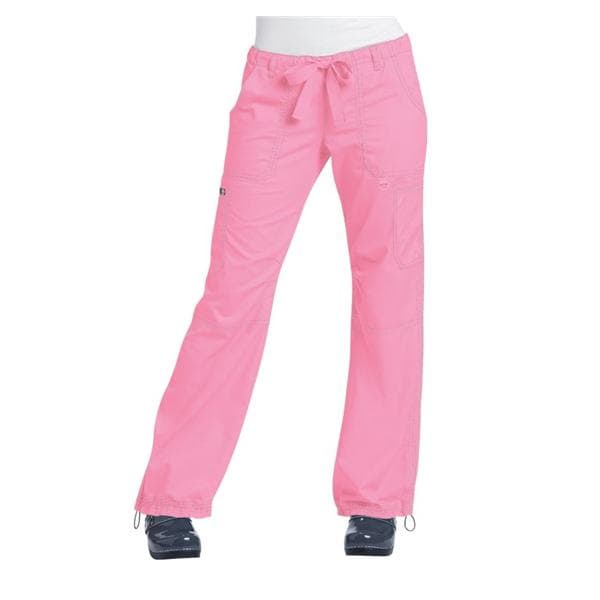 Scrub Pant 55% Cotton / 45% Polyester 6 Pockets X-Small Pink Womens Ea