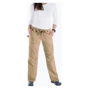 Scrub Pant 55% Cotton / 45% Polyester 6 Pockets Medium Camel Womens Ea