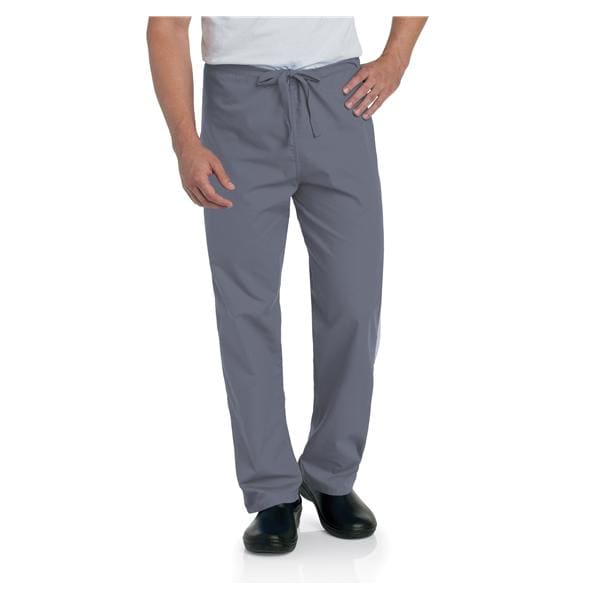Scrub Pant 65% Polyester / 35% Cotton 2 Pockets Small Steel Grey Unisex Ea
