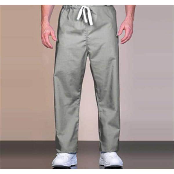 Scrub Pant 55% Cotton / 45% Polyester 1 Pocket Large Grey Unisex Ea