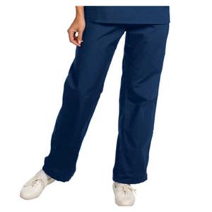 Fashion Poplin Scrub Pant Poly/Ctn 3 Pockets X-Small Navy Womens Ea