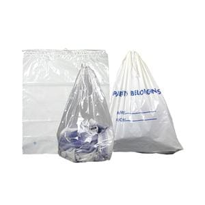 Patient Belongings Bag White 20x20