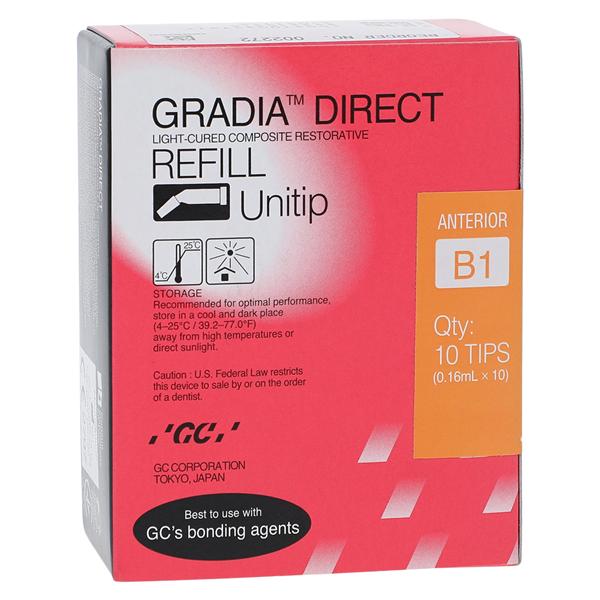 Gradia Direct Universal Composite B1 Unitip Refill 10/Bx