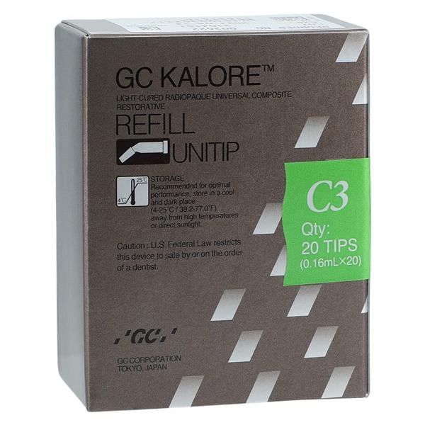 GC Kalore Universal Composite C3 Unitip Refill 20/Bx