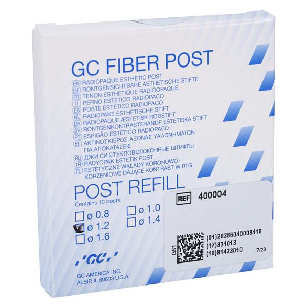 GC Fiber Post Fiber Posts Refill 1.2 mm 10/Bx