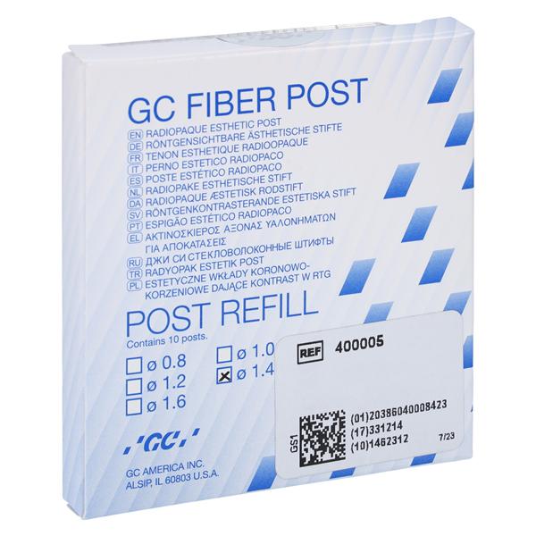 GC Fiber Post Fiber Posts Refill 1.4 mm 10/Bx