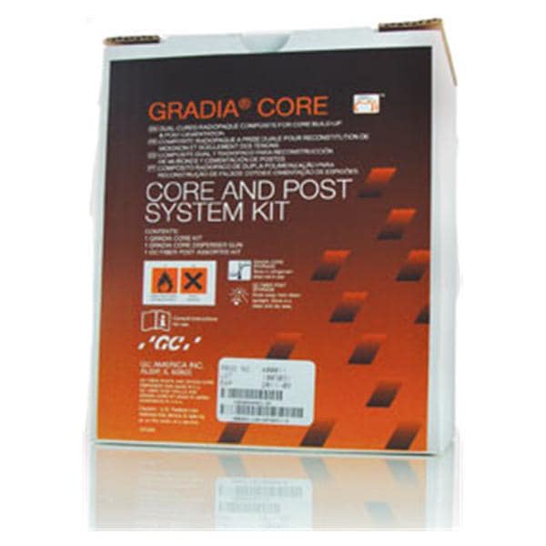 Gradia Core Dual Cure Post & Core System Kit Ea