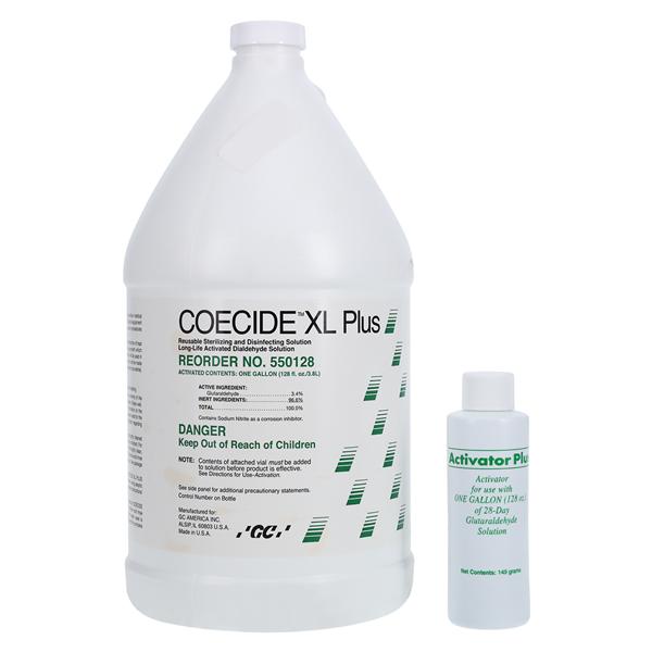 Coecide XL Plus Sterilization Disinfectant 3.4% Glutaraldehyde 1 Gallon Gal/Bt