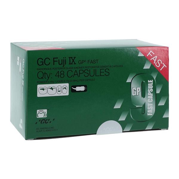 GC Fuji IX GP FAST Glass Ionomer Capsule A2 Refill 48/Bx
