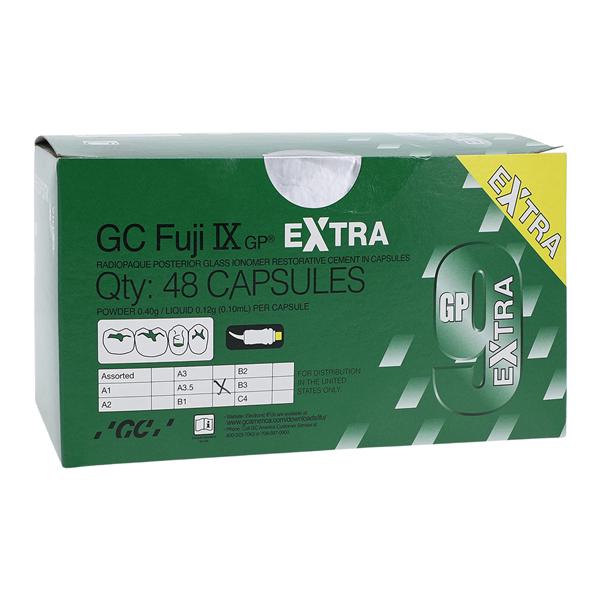 GC Fuji IX GP EXTRA Glass Ionomer Capsule A3.5 Refill 48/Bx