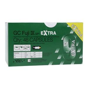 GC Fuji IX GP EXTRA Glass Ionomer Capsule B1 Refill 48/Bx