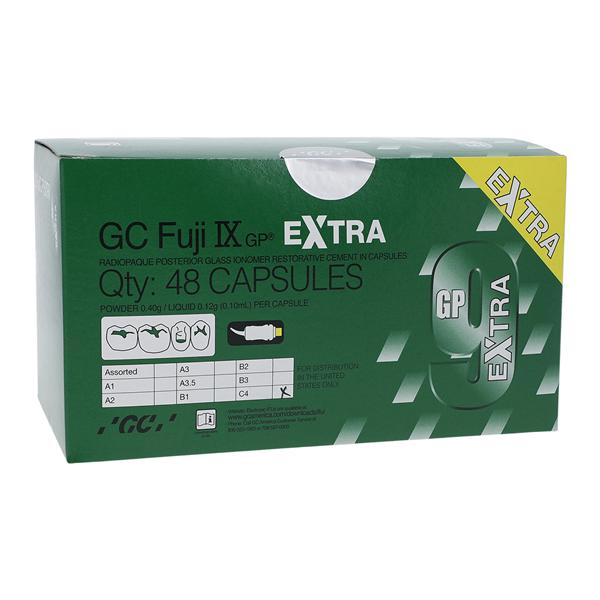 GC Fuji IX GP EXTRA Glass Ionomer Capsule C4 Refill 48/Bx