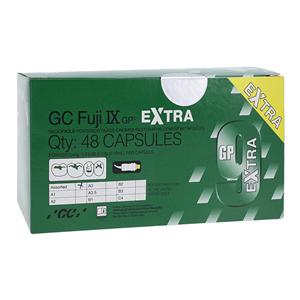 GC Fuji IX GP EXTRA Glass Ionomer Capsule Assorted Refill 48/Bx