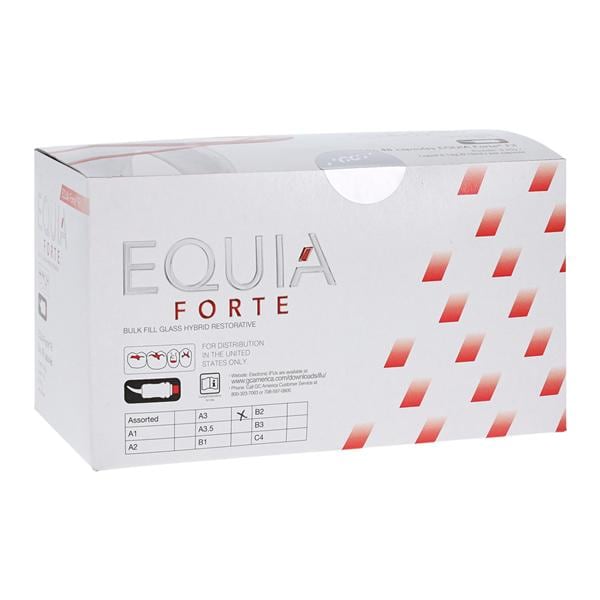 EQUIA Forte Fil Glass Ionomer Capsule A3 Refill 48/Bx