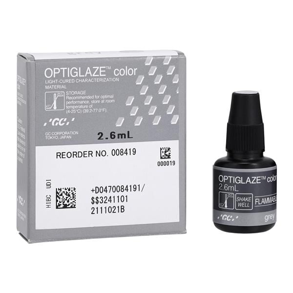 Optiglaze Color Light Cure Indirect Restorative Nano-Filled Grey 2.6mL/Bt