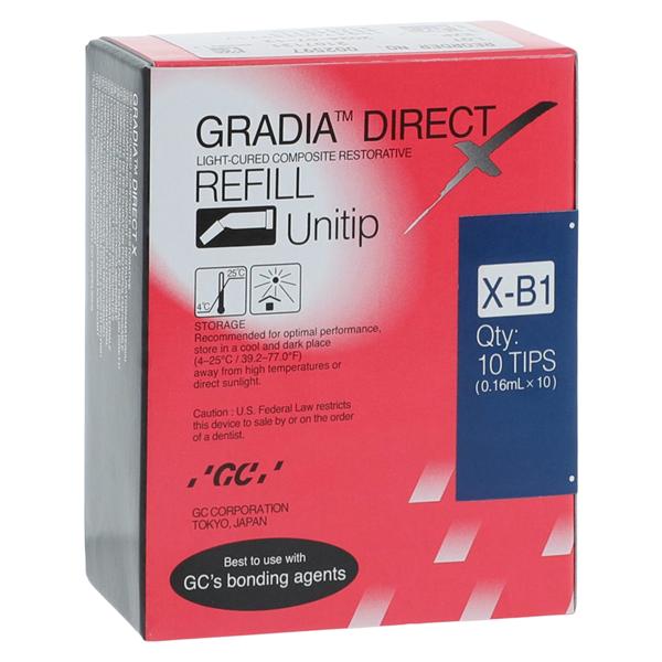 Gradia Direct X Universal Composite B1 Unitip Refill 10/Bx