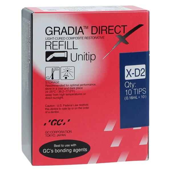 Gradia Direct X Universal Composite D2 Unitip Refill 10/Bx