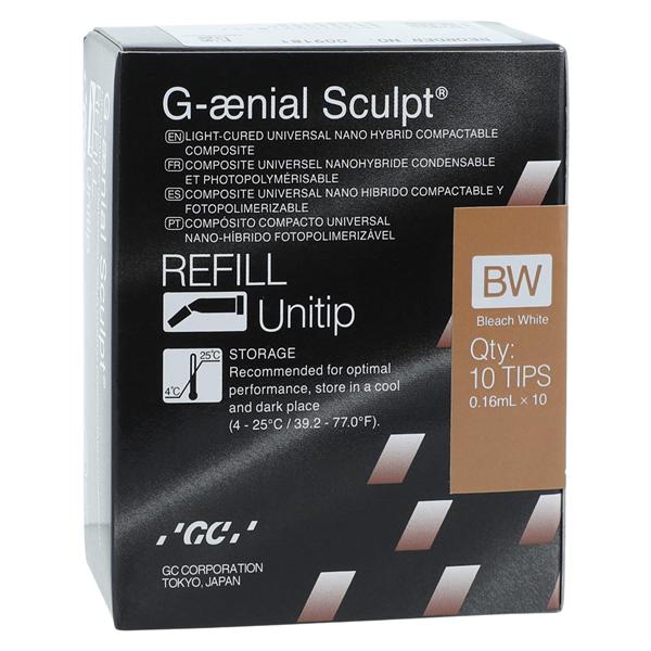G-aenial Sculpt Universal Composite BW (Bleach White) Unitip Refill 10/Pk