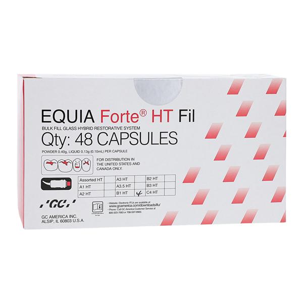 Equia Forte HT Glass Ionomer Capsule B1 Refill 48/Pk