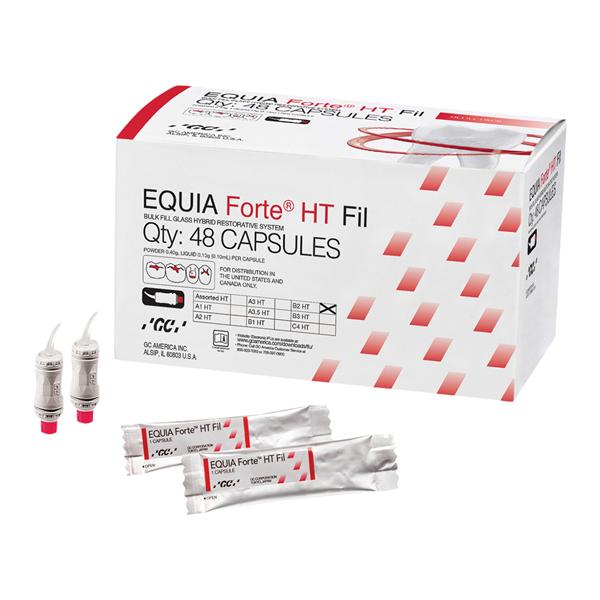 Equia Forte HT Glass Ionomer Capsule B2 Refill 48/Pk