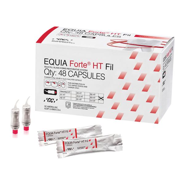 Equia Forte HT Glass Ionomer Capsule B3 Refill 48/Pk