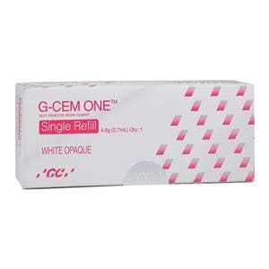 G-CEM One Universal Resin Catalyst Cement White Opaque 4.6 Gm Single Refill Ea