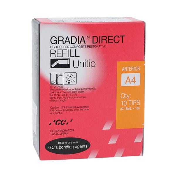 Gradia Direct Universal Composite BW (Bleach White) Unitip Refill 10/Bx