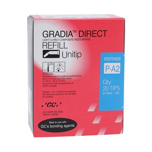 Gradia Direct Universal Composite P-A2 Unitip Refill 20/Bx