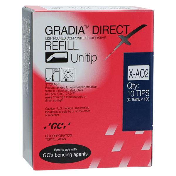 Gradia Direct X Universal Composite AO2 Unitip Refill 10/Bx