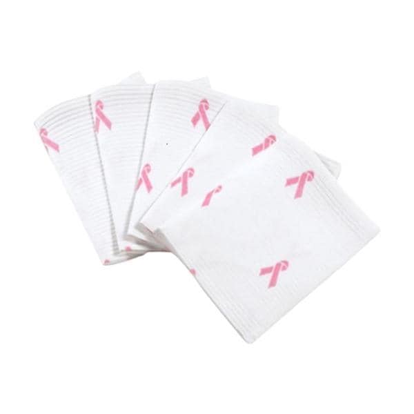 Econoback Patient Towel Polyethylene 13 in x 19 in Pink Disposable 500/Ca